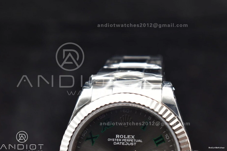 590 DateJust Best 904L Bracelet on Edition HighPerformance SS Green VSF Dial VS 1:1 Roman 41 126330 Oyster Gray 1204